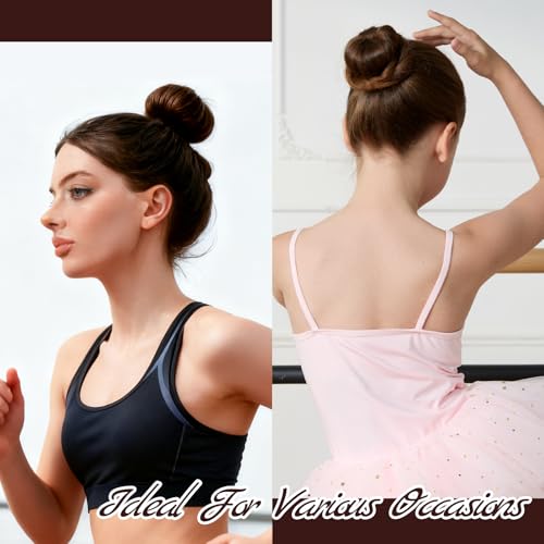 Teenitor 20Pcs Spiral Hair Pins, Spiral Bobby Pins, Twist Hair Pins for Buns, Spin Pins Hair Bun Maker for Women Girls with 10 Hair Ties, Brown - color: Brown