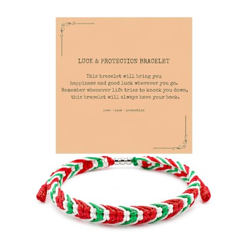 Iran Bracelet for Men Women Country Flag Color Wrist Wrap Bracelet Boho Green White and Red Patriotic String Thread Bracelets Iranian Protection and Lucky Jewelry Accessories - color: A3:Iran Bracelet