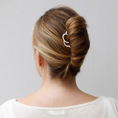 8 Pieces Hair Side Combs, Metal Hair Fork Clip Hair Pins for Buns Hair Updo U-Shape Hair Sticks for Women Hair Styling Tool Accessories (mixed) - color: Gold,Silver,KC Gold,Black
