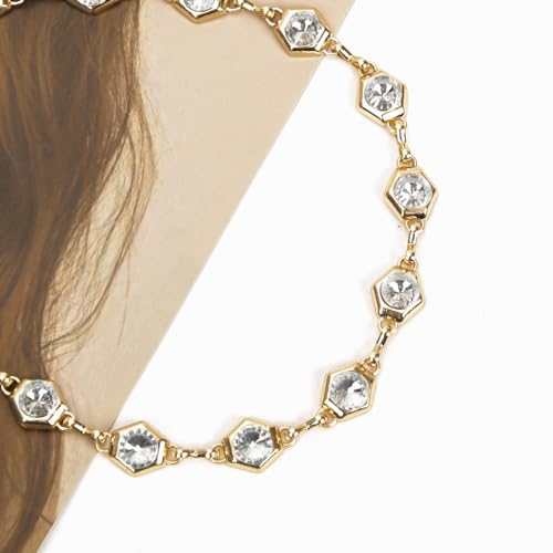 Luvatar Fashion Metal Waist Chain Belt Blouse Dress Sweater Chain Belt… - color: Gold-F44