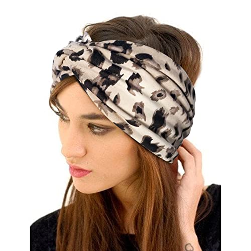 Jesries 10 PCS Women Headbands African Wide Hair Wrap Extra Turban Head Bands for Lady Large Sport Workout Stretch Non-slip Big Hair Bands - color: Blue