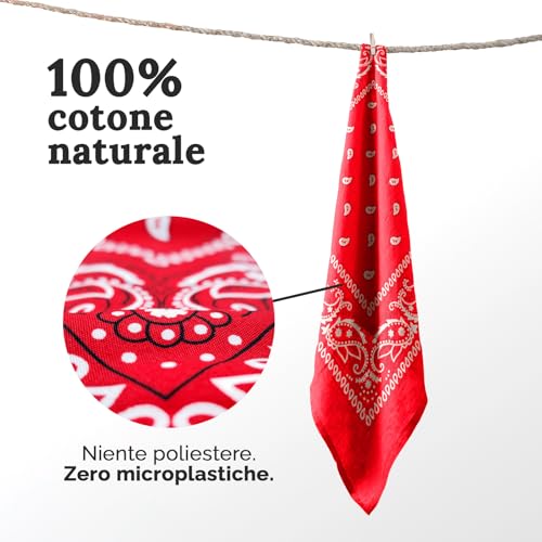 AURAE Bandana – 100% Cotton & Natural Fibers – Bandana Scarf with No Polyester – Soft, Durable & Machine Washable - color: Mixed - 3 Pack