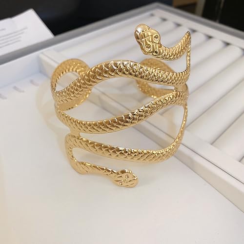 Gold Arm Cuff Bracelets for Women Upper Arm Cuff Jewelry Greek Goddess Accessories