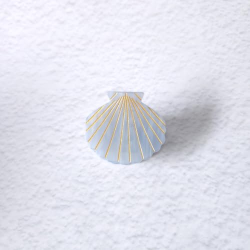 Shell Claw Clip,Acetate Hair Clips,Small Hair Clips for Women,Blue - color: Blue
