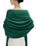 maamgic Women's Winter Scarf Soft Warm Scarf for Women Cozy Shawl Wraps for Women Lightweight Pashmina Style Wrap - color: Solid Dark Green