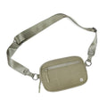 WESTBRONCO Small Crossbody Bags for Women Nylon with Adjustable Strap, Zipper Crossbody Purse, 1L Shoulder Bag for Travel - color: Khaki