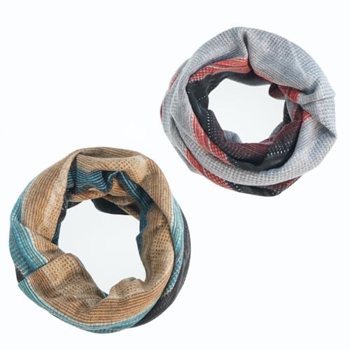 Women's Slouchy Beanie Cap Chemo Headwear Hats Scarf - color: B - Red Khaki