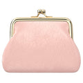 Coin Purse, Small PU Leather Change Purse, Coin Wallet with Clasp, Car Change Holder Pouch for Woman Men Kids Girls, Pink - color: Pink
