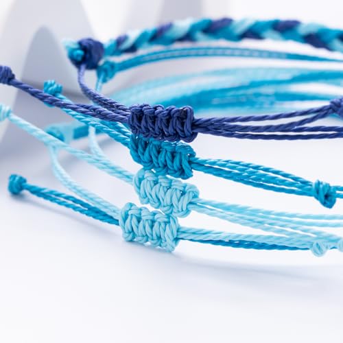 Sunflower Friendship Bracelets Boho Stackable String Bracelets Cute Trendy Gifts for Teen Girls Women - color: Blue