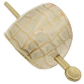 Camila Paris CP3341 French Hair Bun Holder Cover Cap Hair Updo, White and Gold, Hair Pin Thru, Strong Hold Grip Hair Clips for Women, No Slip and Durable Styling Girls Hair Accessories, Made in France - color: White/Gold