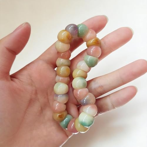 Fidget Bracelet Natural Bodhi Seeds Beaded Bracelets Zen Fidget Stretch Bracelets Alleviate Anxiety Stress Protection Healing Bodhi Jewelry Gifts for Women Men - color: A1:Fidget Bracelet