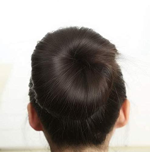 Set of 2 Black Magic Hair Styling Styler Hot Hair Donut Bun Ring Styler Maker for Women Lady Girls (1 large+1 small)