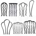 7 Pcs Metal Hair Combs & Forks U Shaped French Hair Pins for Updo Buns Chignon Thick Fine Hair Styling Accessories