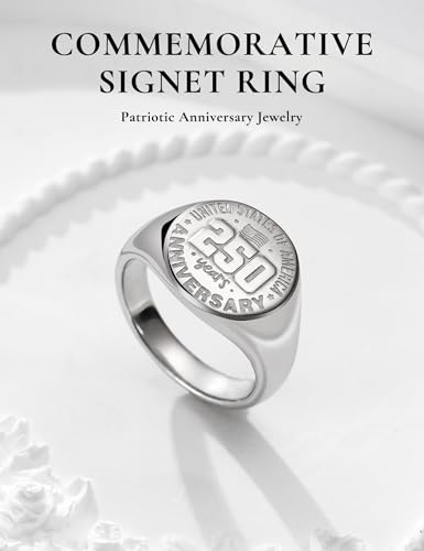 King Will Men's Tungsten Signet Rings Thumb Pinky Biker Band Ring For Men High Polished Plain Wedding Statement Ring Comfort Fit Size 7-12 - color: Silver-Flag