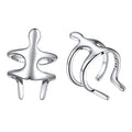 ChicSilver 925 Sterling Silver Ear Cuffs Non-Piercing Cartilage Earrings: Various Styles, Conch Cuffs (with Gift Box) - style: L: Climbing Man