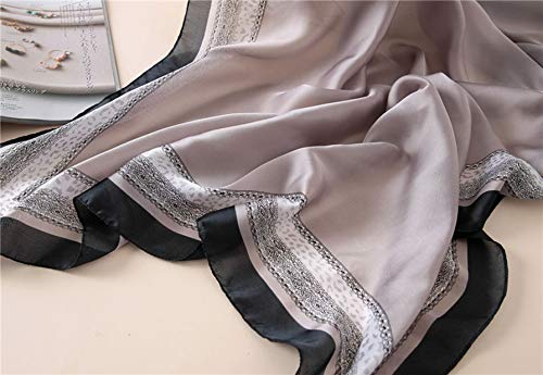 Silk Scarf Mulberry Silk Fashion Scarves Long Lightweight Shawl Wrap … - color: W51