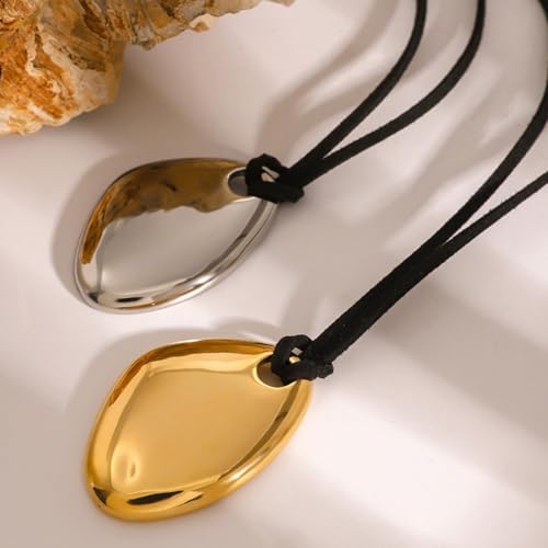 Frodete Statement Necklace for Women Chunky Gold Necklaces Long Pendant Necklace Boho Necklaces Gold Pendant Jewelry Cowboy Chic Style Cowgirl Outfit - color: Z3:Gold Pendant Necklace