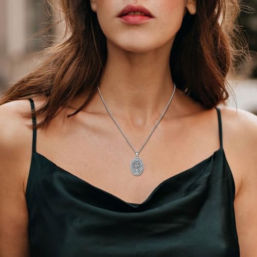 INFUSEU Mystical Hecate Triple Moon Goddess Necklaces, Divine Feminine Protection Gifts - style: Hecate