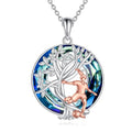 YFN Tree of Life Necklace Sterling Silver Crystal Jewelry Graduation Birthday Gifts for Women - color: Soccer