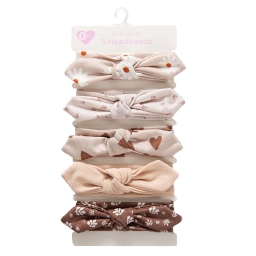 Baby Headbands Soft Stretchy Baby Girl Bows Newborn Infant Toddler Headwrap Hair Accessories - color: Coffee