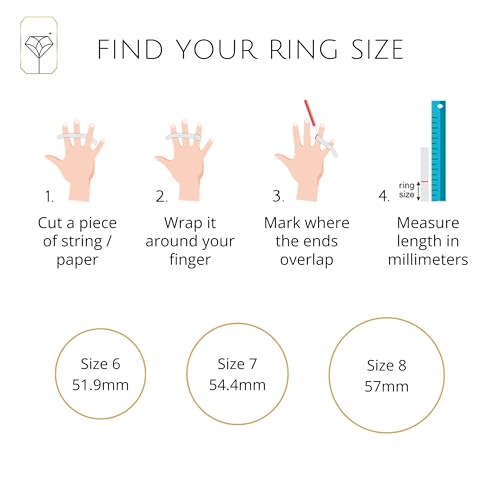 MAX + STONE Solid 10K Gold Rings for Women | Braided 10k Solid Gold Ring for Women | Comfortable & Thin Gold Stackable Rings | Hypoallergenic 10K Solid Gold Band Ring in Size 6-8
