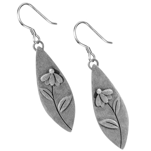 Boho Earrings, Statement Earrings, Teardrop Sunflower Earrings, Dangle Ethnic Earrings for Women, Handmade Bohemian Trendy Boho Vintage Jewelry - style: Flower 02
