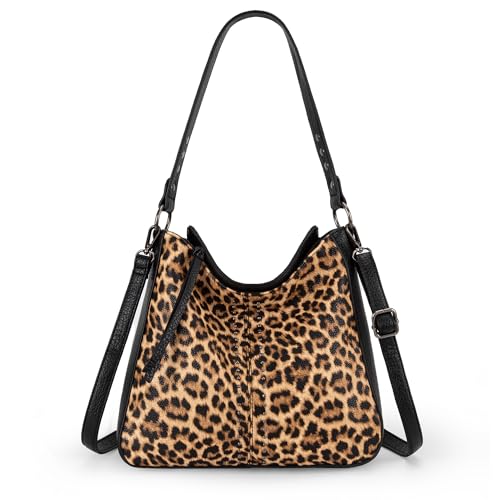 Montana West Hobo Bag for Women Crossbody Purse and Handbags Ladies Chic Shoulder Bags - color: Leopard