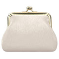 Coin Purse, Small PU Leather Change Purse, Coin Wallet with Clasp, Car Change Holder Pouch for Woman Men Kids Girls, Apricot - color: Apricot