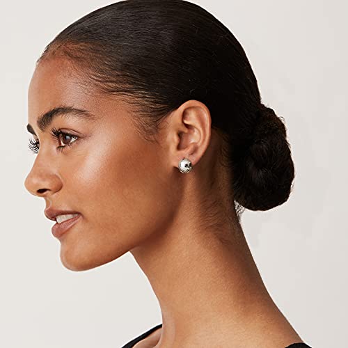 PAVOI 14K Gold Plated Chunky Huggies Earrings for Women - 925 Sterling Silver Posts Small Gold Huggie Hoop Earrings - Ultra Thick Hoops Trendy Jewelry - style: Ball