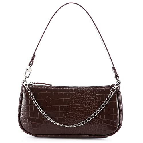 Loiral Small Purse for Women, Retro Classic Tote HandBag Shoulder Bags Clutch Purse - color: Brown