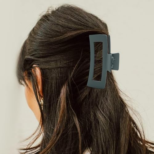 6 Pack 5 Inch Extra Large Claw Clips for Thick Hair, Jumbo Claw Clip for Women Girls,Strong Hold Oversized Hair Clips for Thick/Long/Curly Hair, XL Square Jaw Accessories, Multicolor - color: Multicolor
