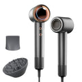 Tideway Hair Dryer Professional High-Speed Ionic Blow Dryer 110,000 RPM, Compact Hair Dryer with Magnetic Diffuser, Fast Drying with Brushless Motor Low Noise Smart Temperature Control-H11 - color: Black