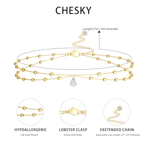 CHESKY Waist Beads for Women, Dainty 14k Gold Plated Waist Chain Beach Accessories Cute Belly Chain Body Chain Gold Chain Belts for Women Summer Beach Jewelry for Womens Gifts Rave Outfits for Womens - style: cross waist beads