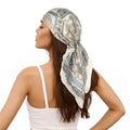RIIQIICHY Women Head Hair Scarf Like Satin Silk Scarf Sleeping Hair Wrapping Night 27.5" - color: C002