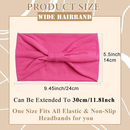 Pink Valentine's Day Headbands For Women Wide Head Bands Soft Turban Knotted Hair Wraps Large Elastic Hair Band Fashion Sweatband For Women Girls Yoga Running Valentine's Day Gift - color: Style 150