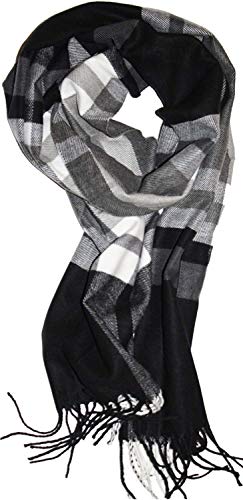 VERONZ Super Soft Classic Cashmere Feel Winter Scarf - color: Big Plaid 2