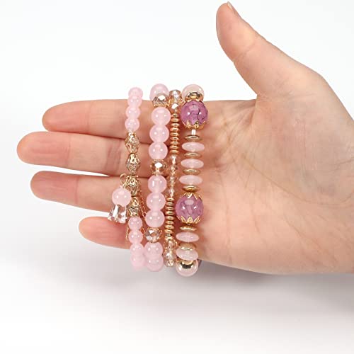 Bohemia Bracelets for Women Vintage Stackable Beads Bracelets Charm Stretch Beach Jewelry - color: Color 1