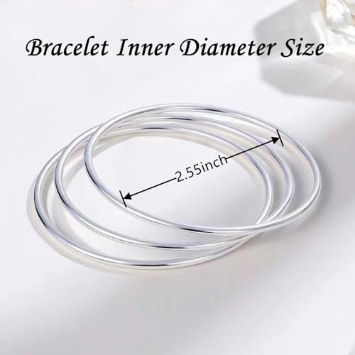Sterling Silver Bangle Bracelets for Women,Fashion Jewelry Simple Adjustable 925 Silver Cuff Bangles for Women Mom Wife Valentine Mothers Day Gift - color: style-7