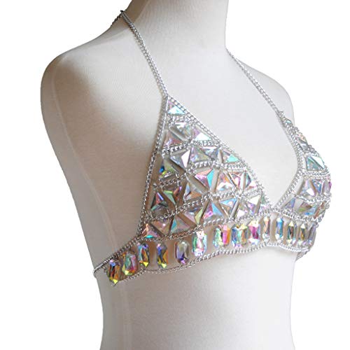 Women's Sexy Suit Body Chain - color: Silvery Color Bra chain -099-2