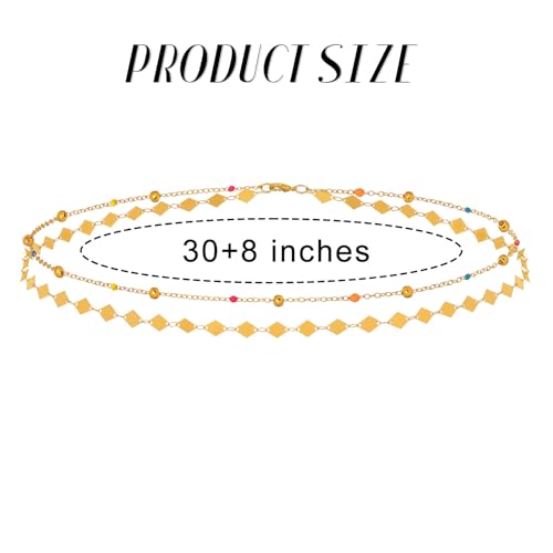 Waist Chain Silver Star Belly Chains Gold Beads Women Crystal Sequins Body Jewelry for Pants and Swimsuits - style: gold-sequin