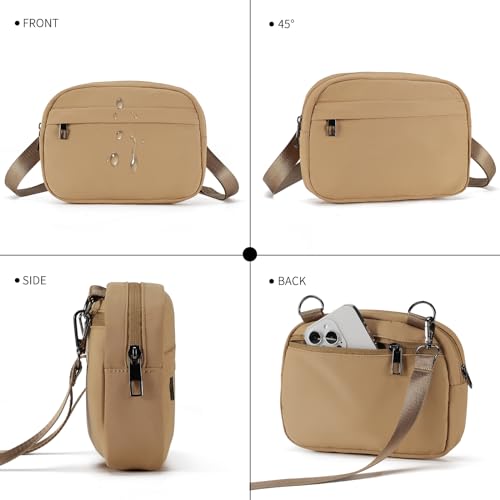 MAXTOP Small Crossbody Bags for Women Belt Bag Fanny Pack with Adjustable Strap - color: Camel Brown, style: Small Crossbody Bag