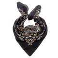 Large Cotton Bandana Lightweight Head Hair Scarf Headbands Wraps Cover Handkerchiefs for Women Men 25 x 25 inch - color: Rt09