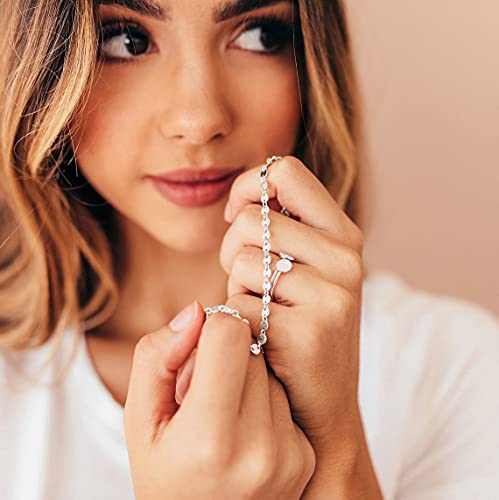 CHESKY 14k Gold Plated/Silver Plated Dainty Necklace for Women, Trendy Satellite Choker Necklace Thin Beaded Layered Choker Necklaces Discs Paperclip Chain Necklaces Womens Simple Jewelry - style: Disc+Silver