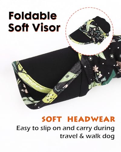 Chemo Headwear Viscose Newsboy Cap for Women Summer Hats - color: Black Green Pattern