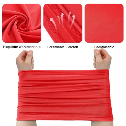Geyoga 6 Pieces Summer UV Protection Cooling Neck Gaiter Face Clothing Neck Gaiter Mask Scarf Sunscreen Breathable Bandana - color: Neutral Colors