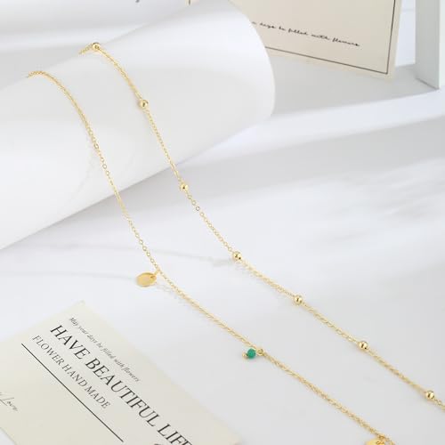 VIROMY Gold Waist Beads Chain for Women Waterproof Belly Chain Body Belt Chain Beach Accessories Body Women's Jewelry - style: Style D-GD