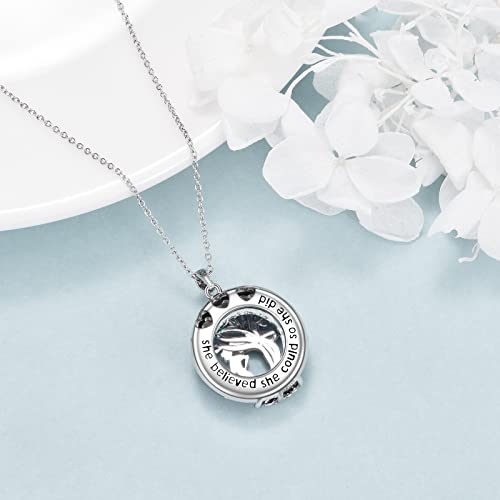 YFN Tree of Life Necklace Sterling Silver Crystal Jewelry Graduation Birthday Gifts for Women - color: Runner