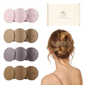 Medium Flat Hair Clips for Women, French Claw Clips Strong Hold for Thick & Thin Hair, Duckbill Hair Clips Non Slip for Driving Yoga - Pink, Blue Grey, Brown, Khaki, 4pcs - color: Pink, Blue Grey, Brown, Khaki