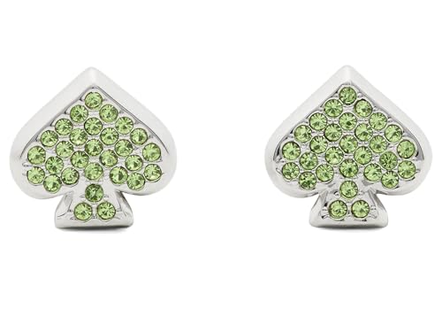 kate spade new york Everyday Spade Studs - color: Green/Silver Pave