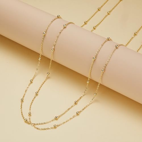 Belly Waist Chain Beads Layered Belly Chains Gold Plated Sexy Bikini Body Chain Adjustable Jewelry for Women - style: A-circle